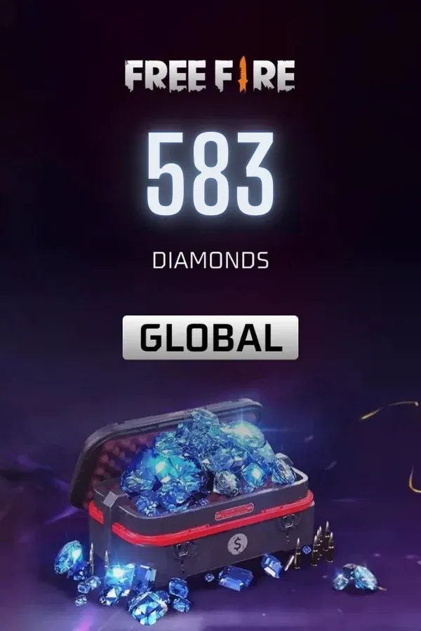 Free Fire 583 Diamond Gift card