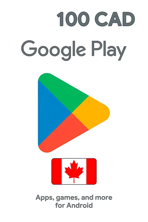 Google Play Gift Card 100 CAD (Canada)