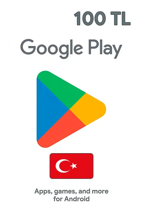 100 TL Google Play Турция