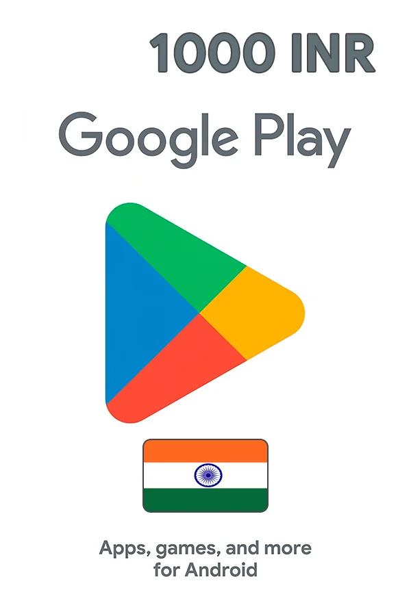 1000 INR Google Play Индия