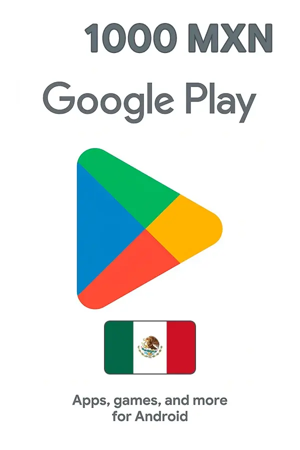Подарочная карта Google Play 1000 MXN (Мексика)