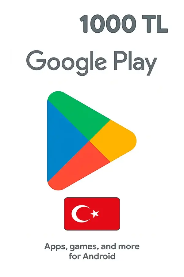 1000 TL Google Play Турция