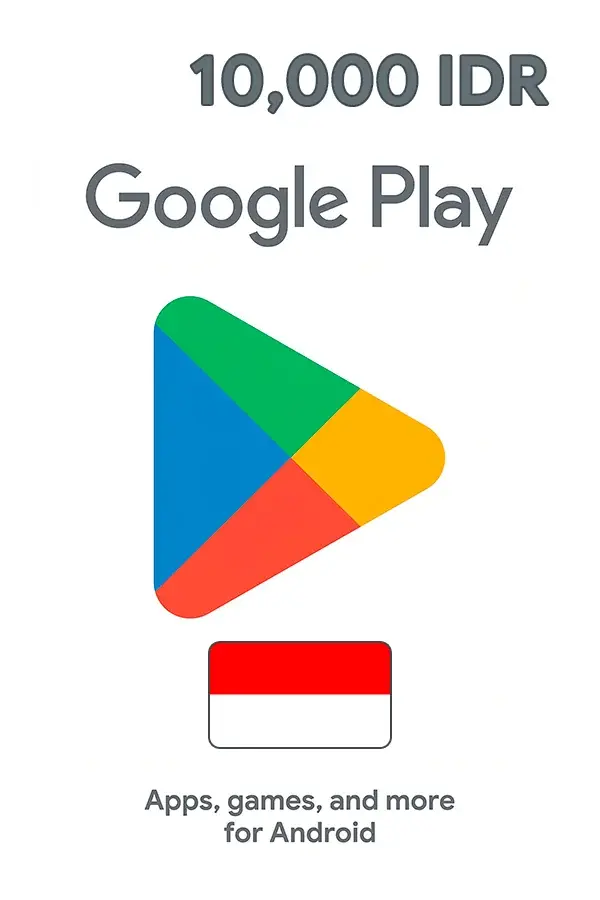 10,000 IDR Google Play Индонезия