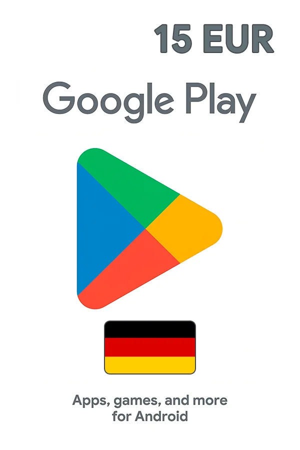Подарочная карта Google Play 15 EUR (Германия)