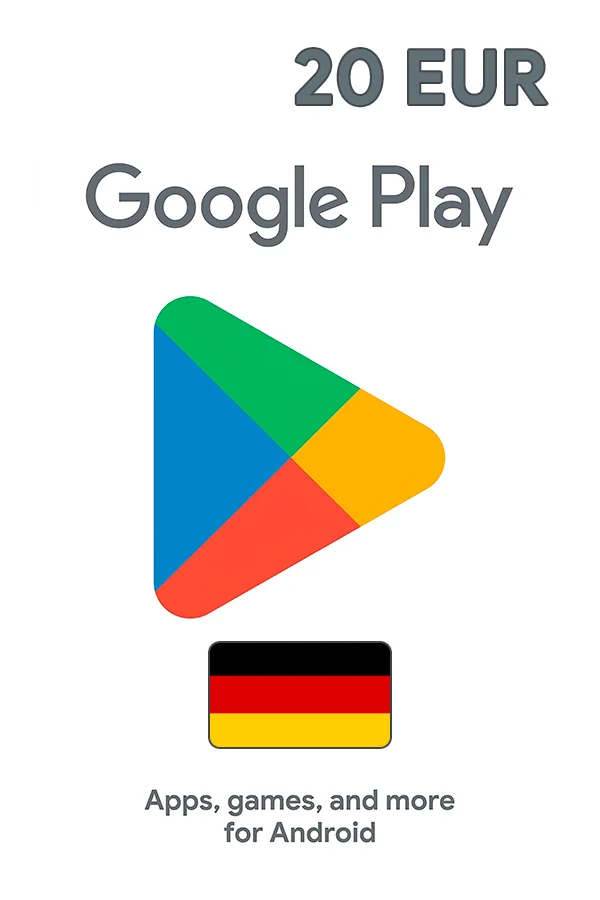 Подарочная карта Google Play 20 EUR (Германия)