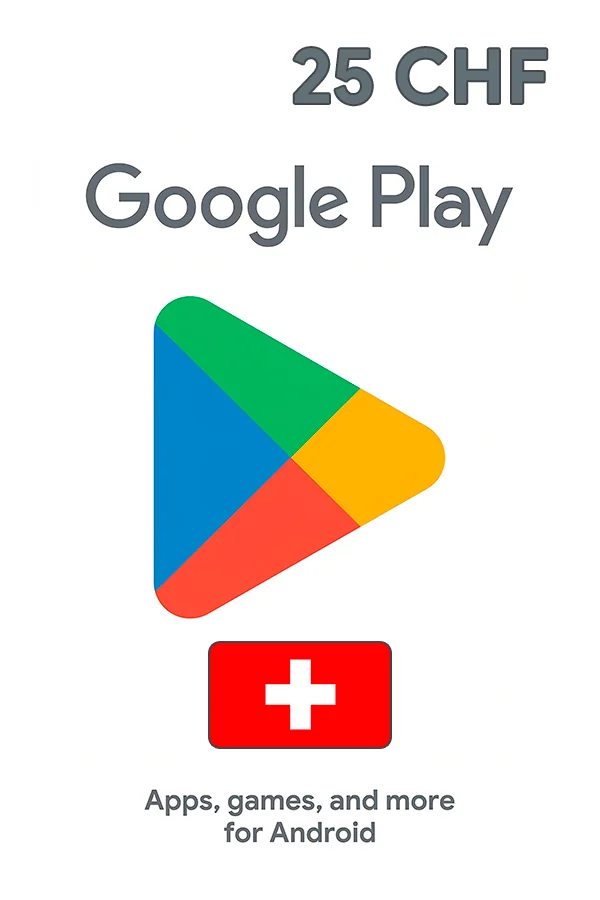 Google Play Gift Card 25 CHF (Switzerland)
