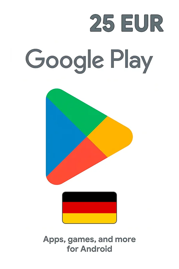 Подарочная карта Google Play 25 EUR (Германия)