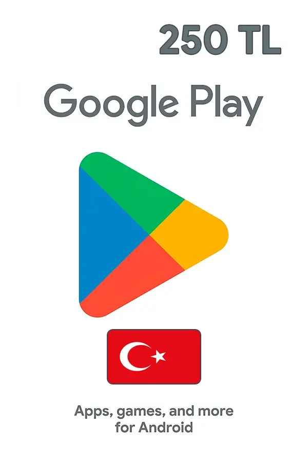 Подарочная карта Google Play 250 TL (Турция)