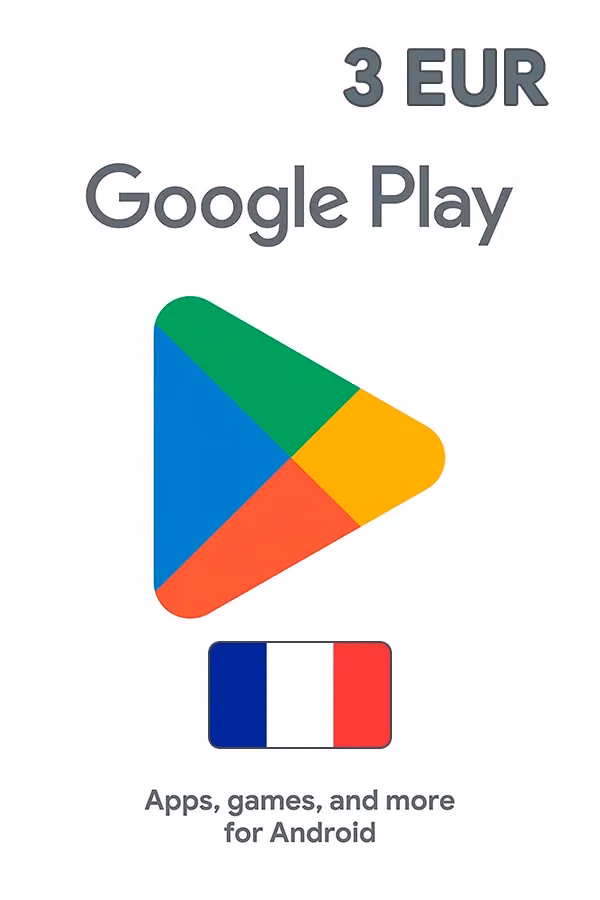Google Play Gift Card 3 EUR (France)