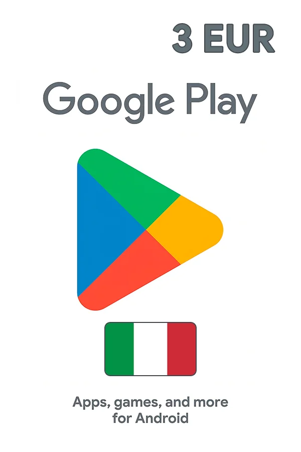3 EUR Google Play Италия