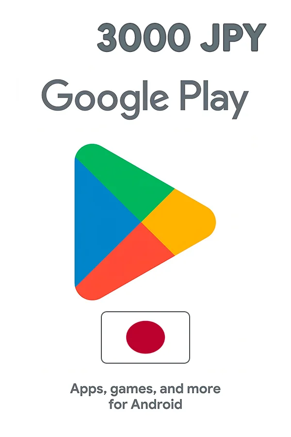 Google Play Gift Card 3000 JPY (Japan)