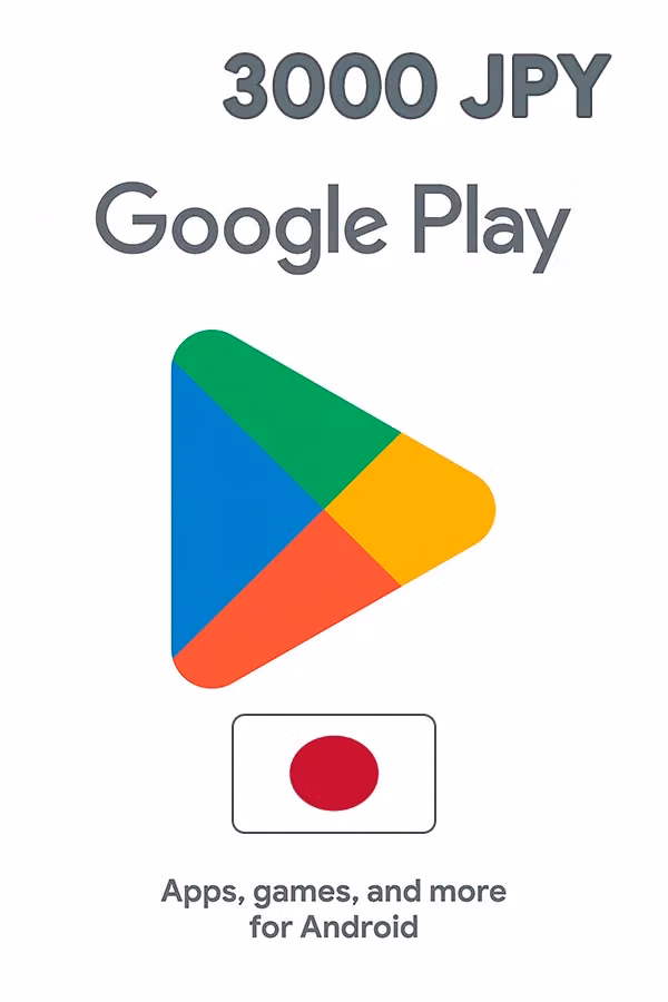Google Play Gift Card 3000 JPY (Japan)