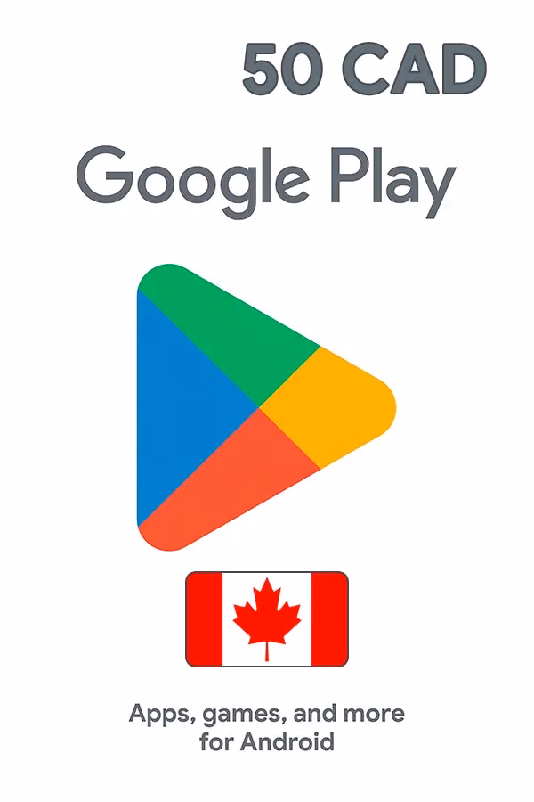 Google Play Gift Card 50 CAD (Canada)