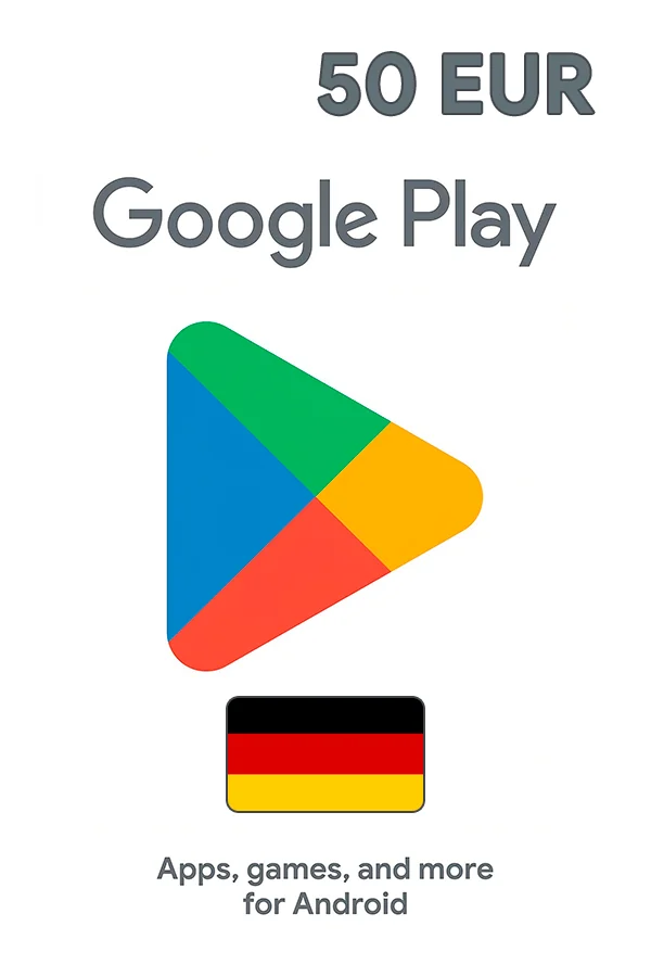 Подарочная карта Google Play 50 EUR (Германия)