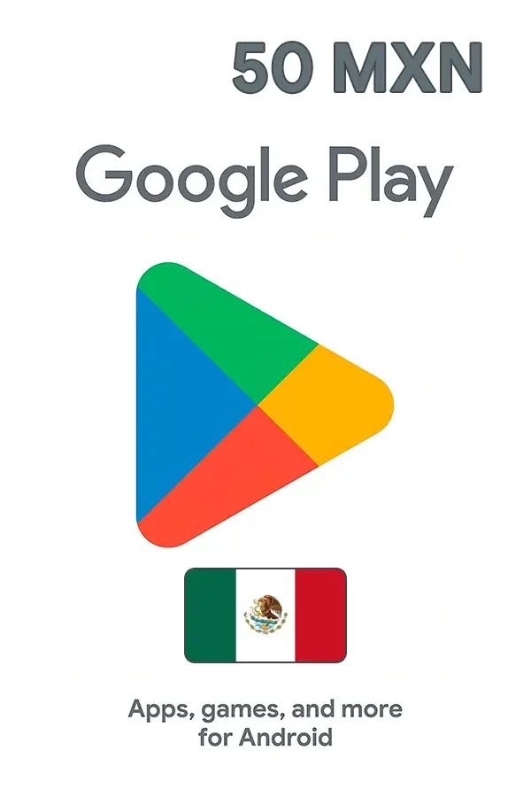 Подарочная карта Google Play 50 MXN (Мексика)