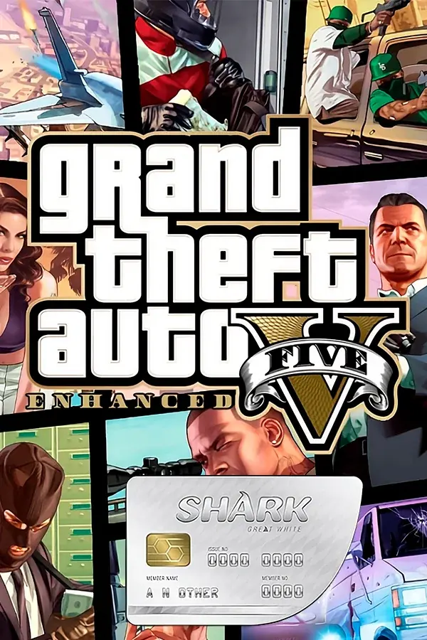 GTA 5 Enhanced & Great White Shark Card Bundle