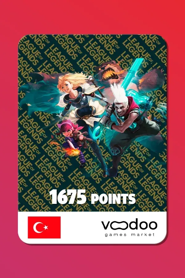League of Legends 1675 RIOT POINT Gift Card Turkey