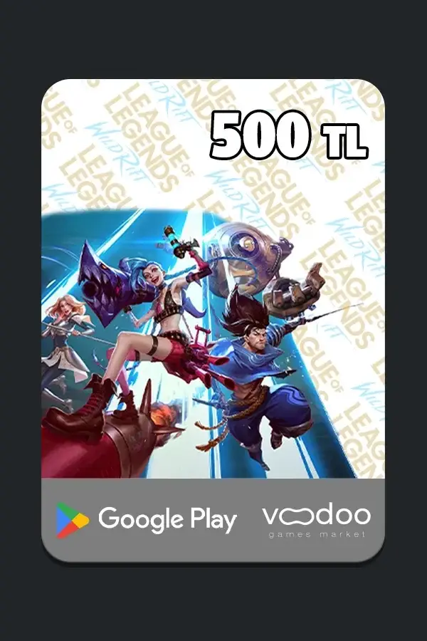 League of Legends: Wild Rift 500 TL Google Play Gift Card