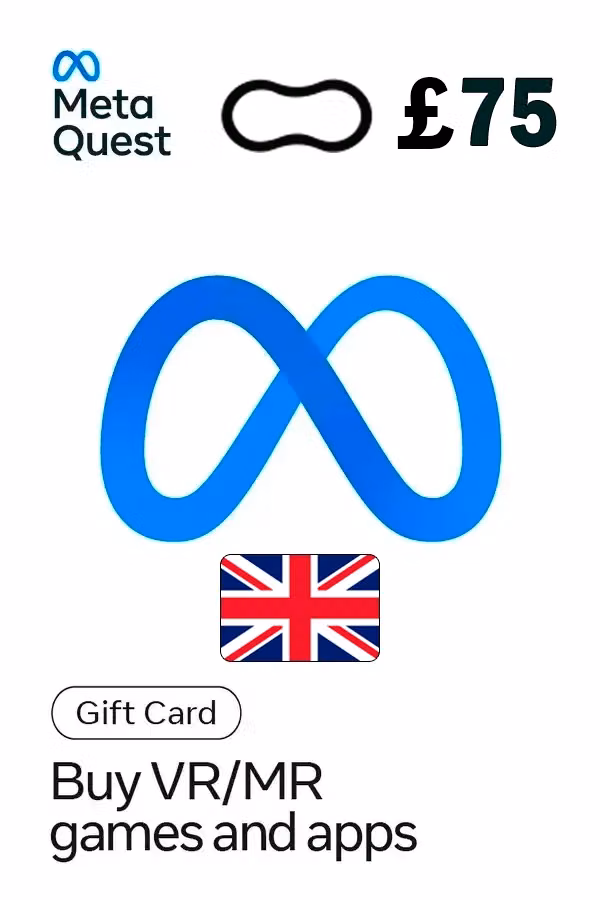 Meta Quest 75 GBP Подарочная карта (Великобритания)