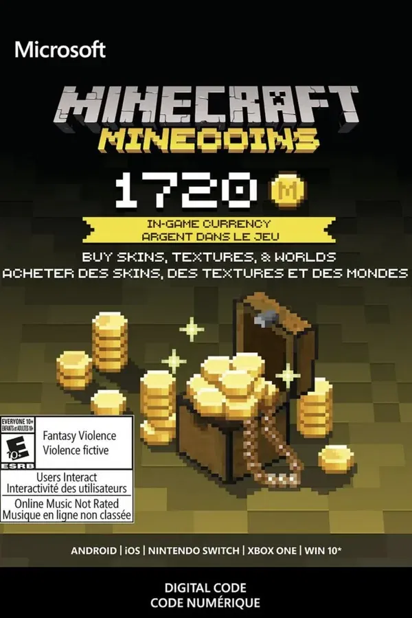 Minecraft Minecoin Pack 1720 Coins