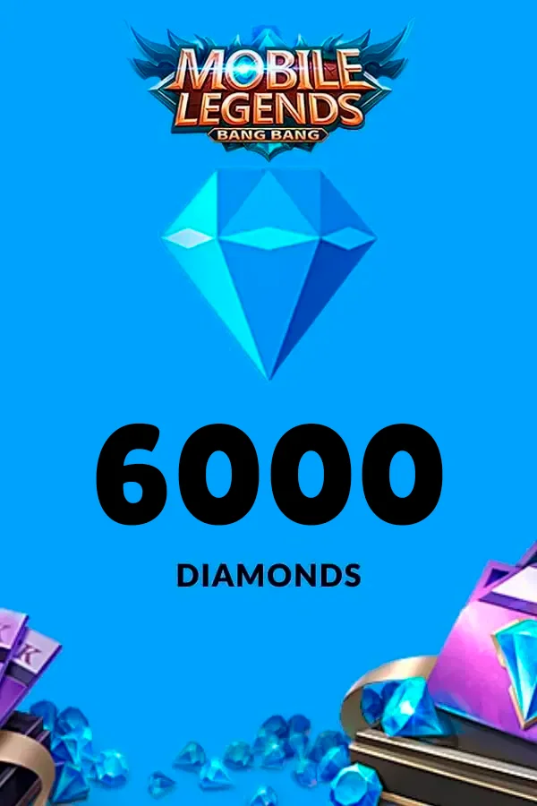 Mobile Legends BB 6000 Diamonds Global Gift Card