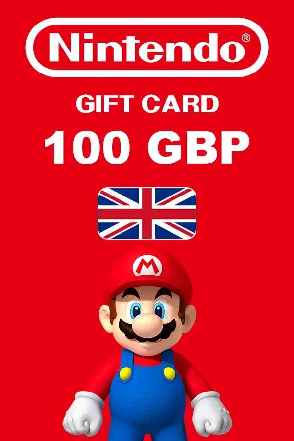 Карта пополнения Nintendo eShop Card 100 GBP (Великобритания)