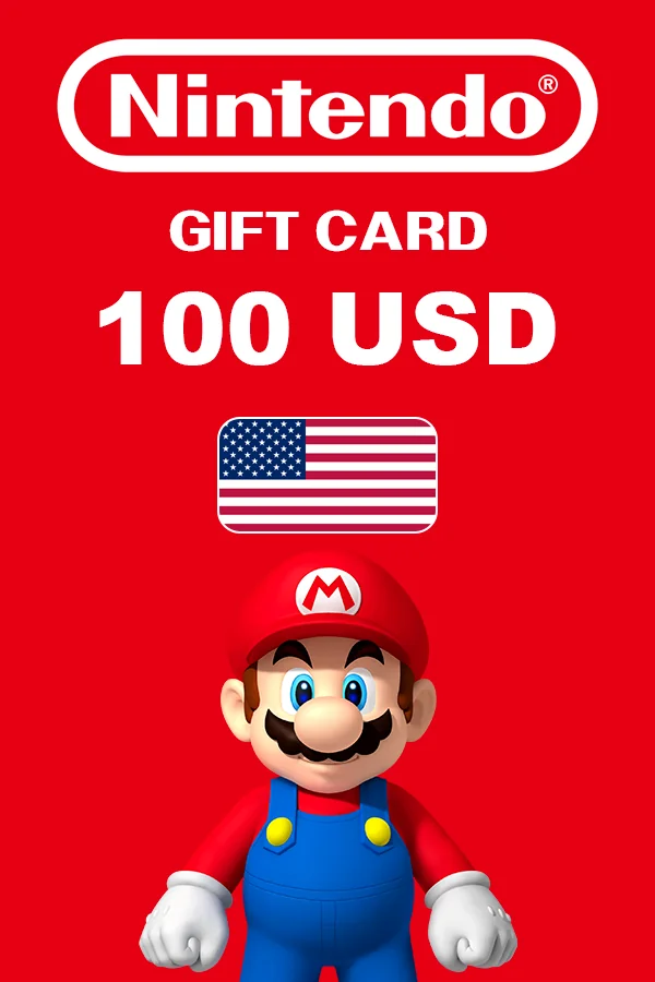 Подарочная карта 100 USD Nintendo eShop (США)