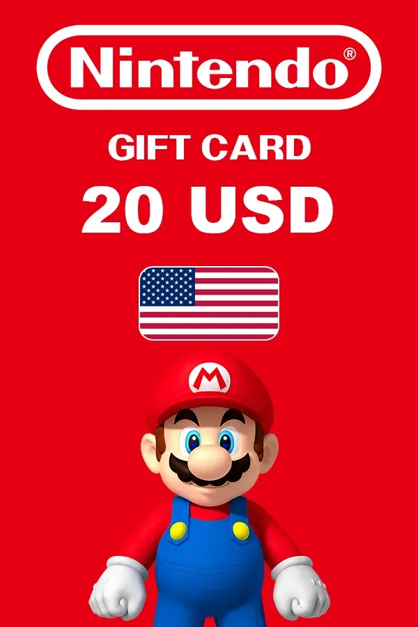 Карта поповнення 20 USD Nintendo eShop Card (США)