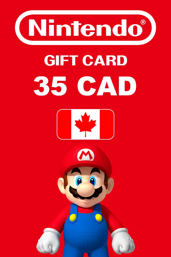 Карта пополнения 35 CAD Nintendo eShop Card (Канада)