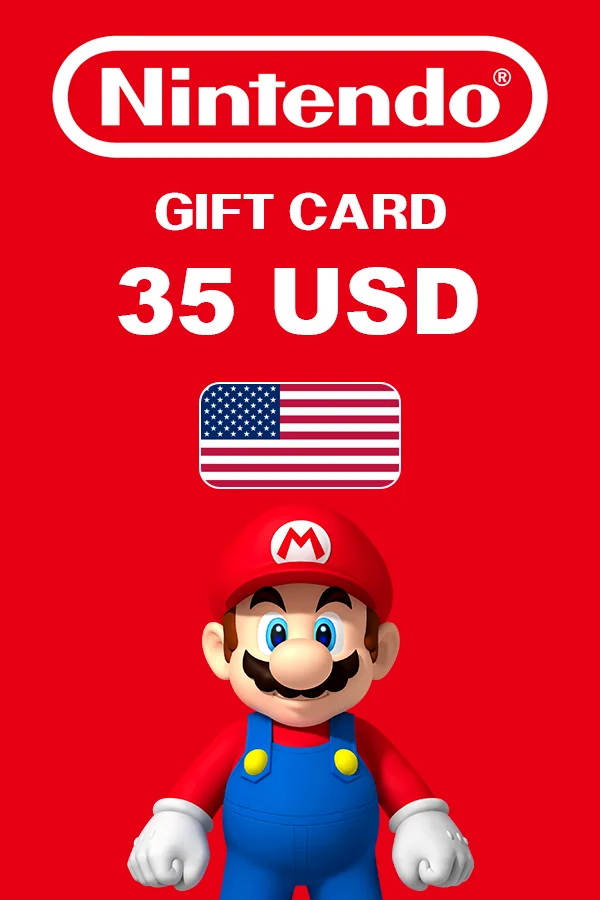 Подарочная карта 35 USD Nintendo eShop (США)