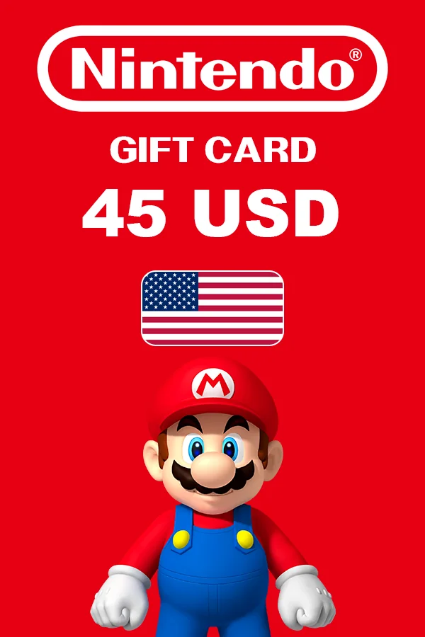 Подарочная карта 45 USD Nintendo eShop (США)