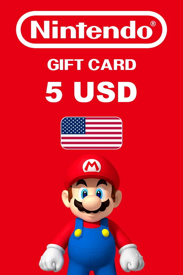 Подарочная карта 5 USD Nintendo eShop (США)