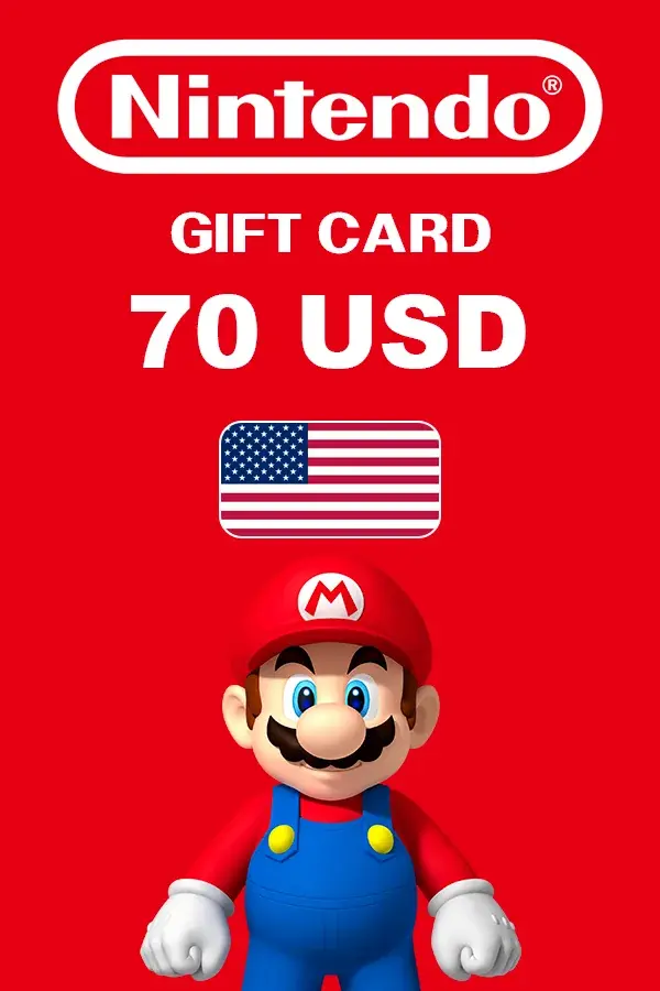 Карта поповнення 70 USD Nintendo eShop Card (США)
