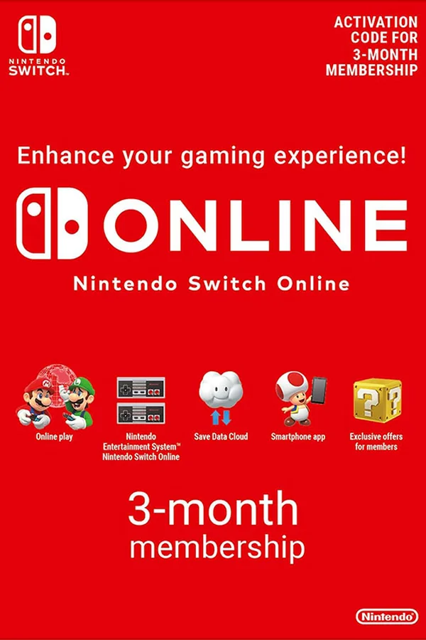 BR 3 Months Nintendo Switch Online