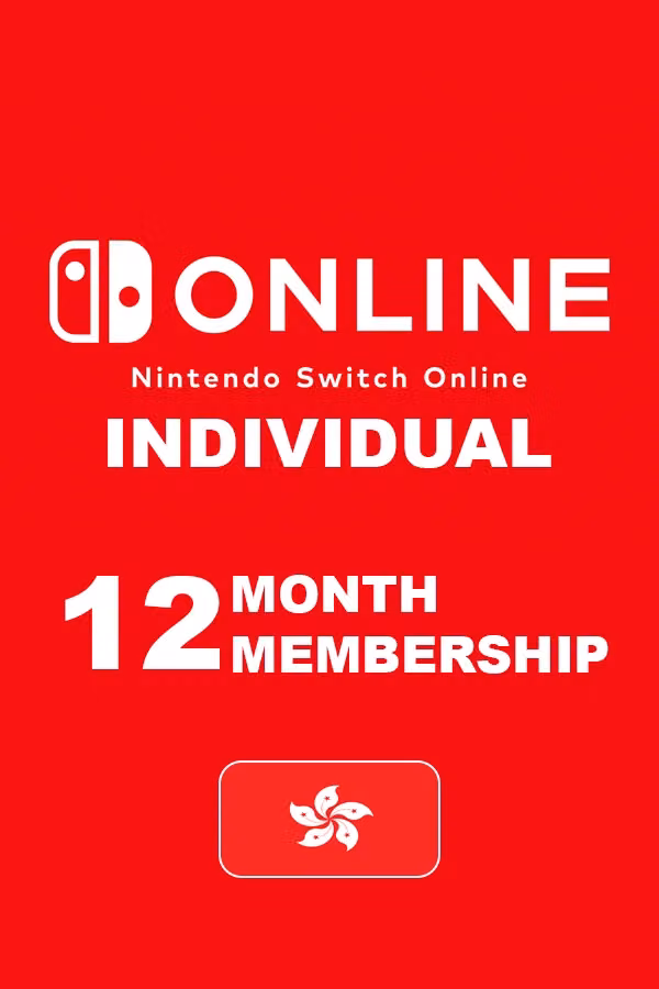Nintendo Switch Online 12 Months Membership Key (Hong Kong)
