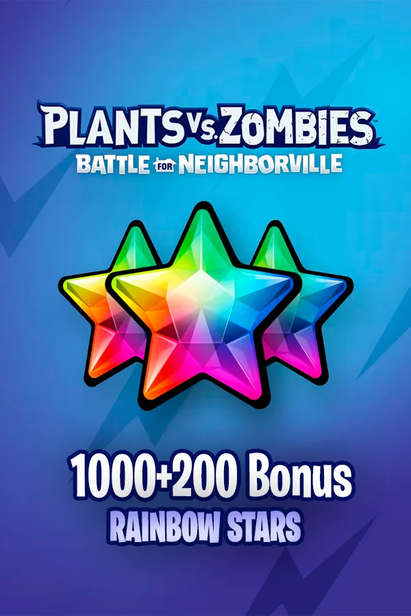 1000 +200 Rainbow Stars PvZ: BfN XBOX