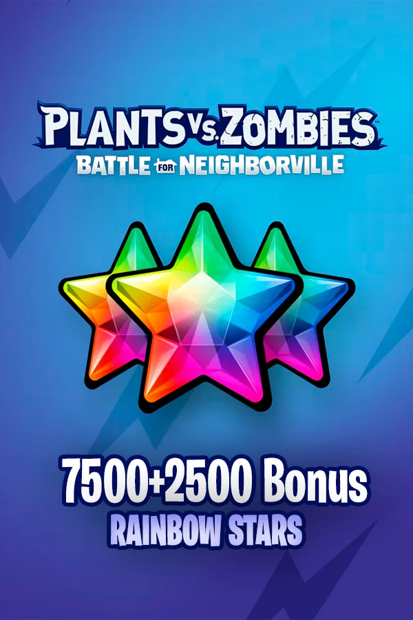 7500+2500 Rainbow Stars PvZ: BfN XBOX