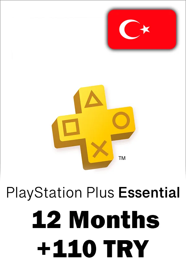 PlayStation Plus Essentials 12 Months Subscription (Turkey)