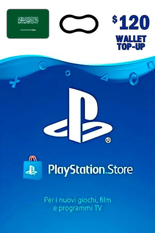 Buy PlayStation Gift Card PSN 120 $ USD (Saudi Arabia / SA)