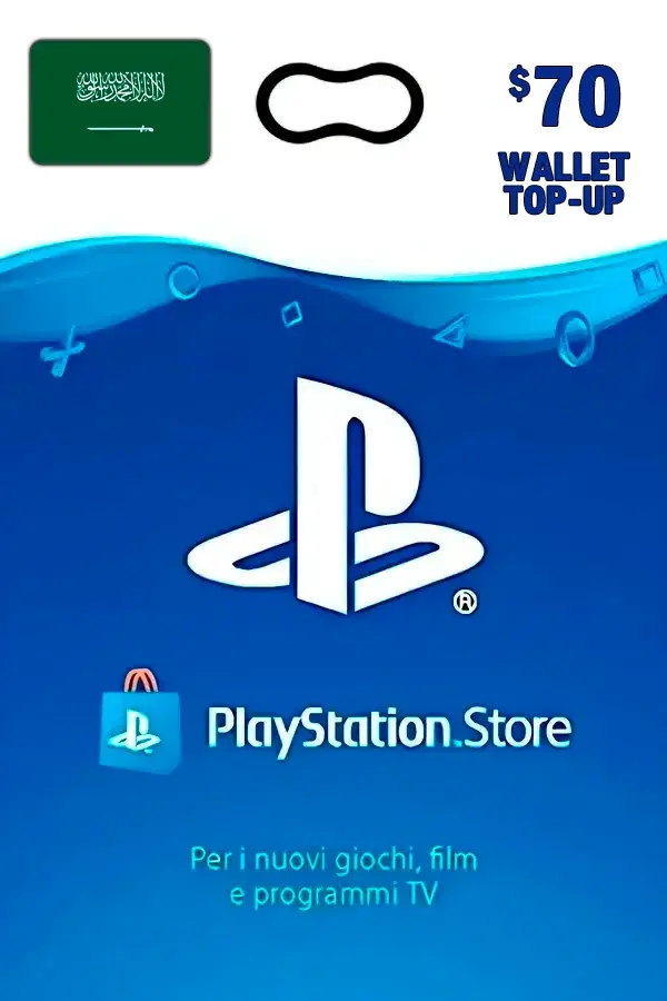 Buy PlayStation Gift Card PSN 70 $ USD (Saudi Arabia / SA)