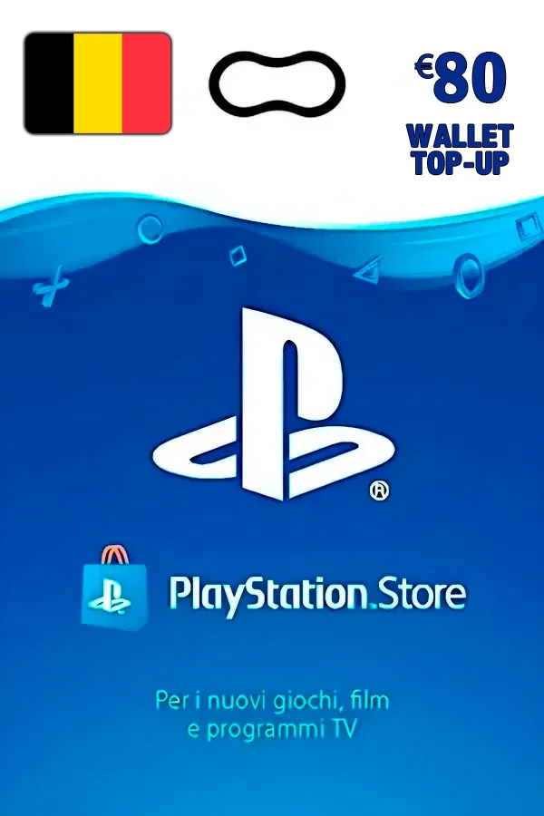 Buy PlayStation Gift Card PSN 80 EUR (Belgium / BE)