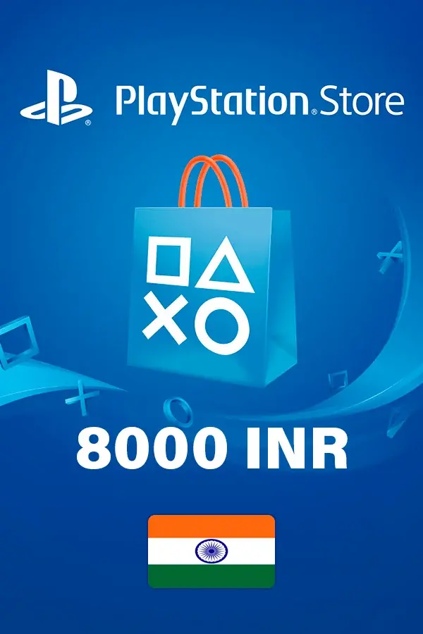 Карта пополнения 8000 INR PlayStation Store (Индия)