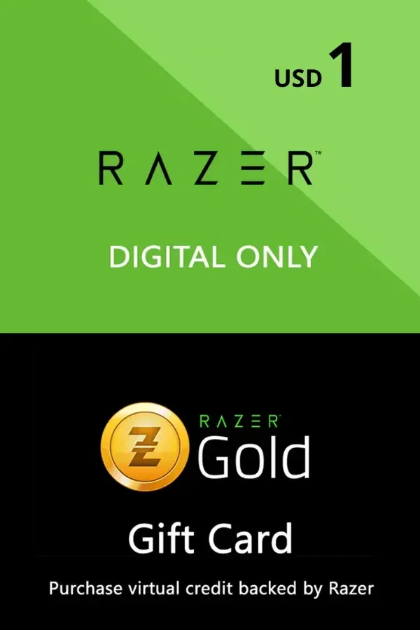 Подарочная карта Razer Gold 1$ Весь мир