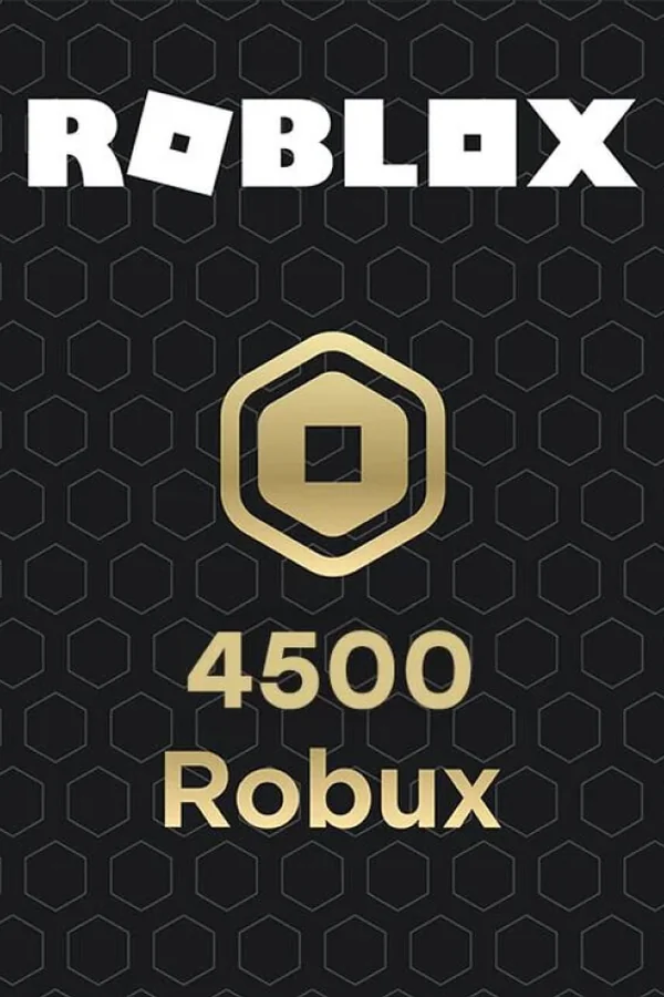 Roblox Gift Card 4500 Robux