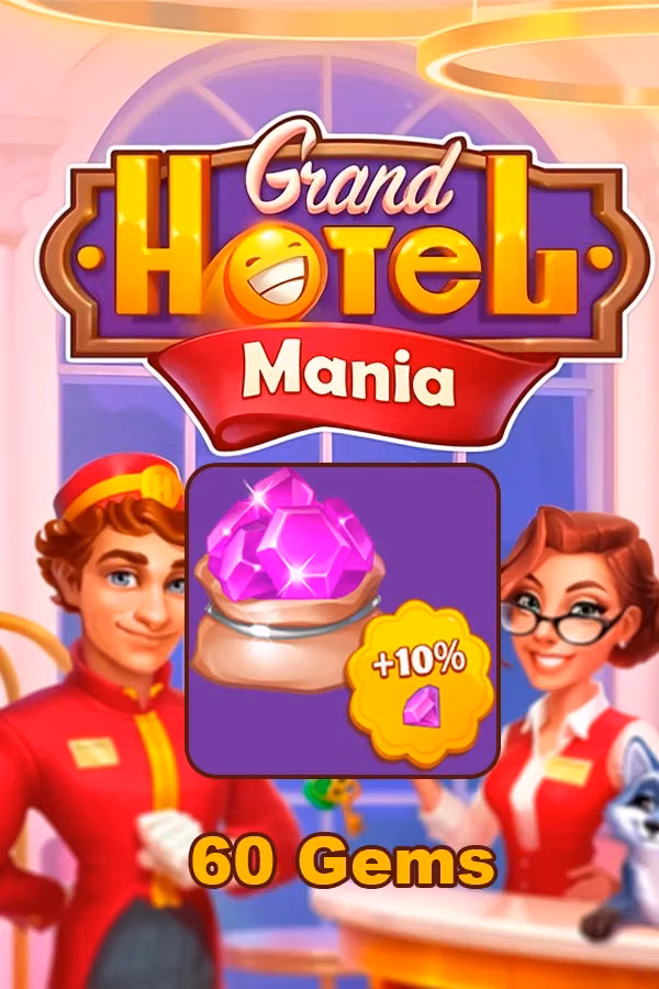 Buy Small set of gems (60+6) for Grand Hotel Mania by ID