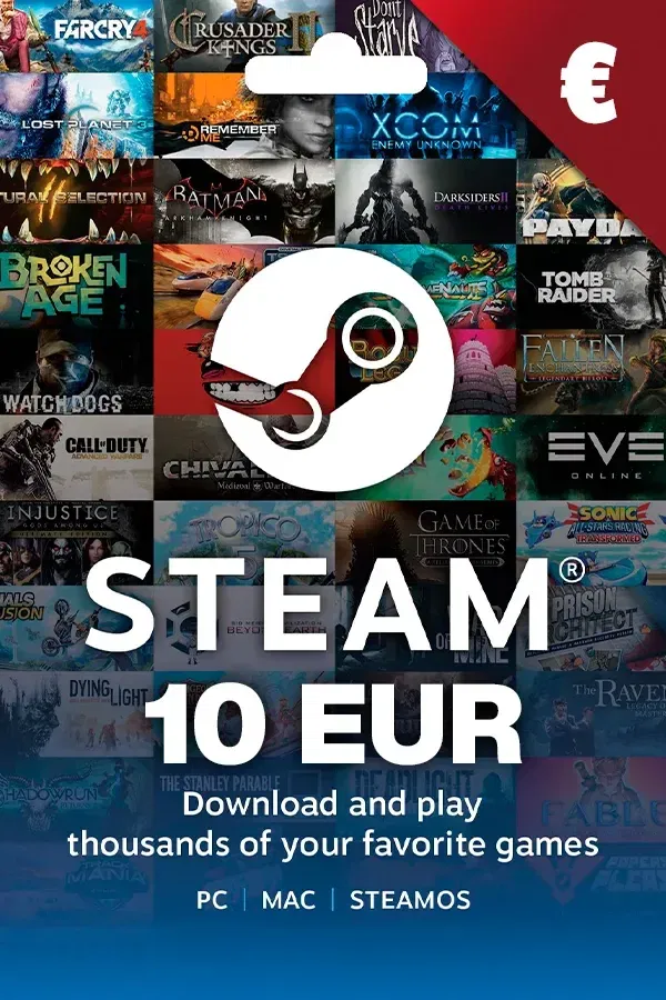 Buy Gift Card Steam €10 EUR Europe