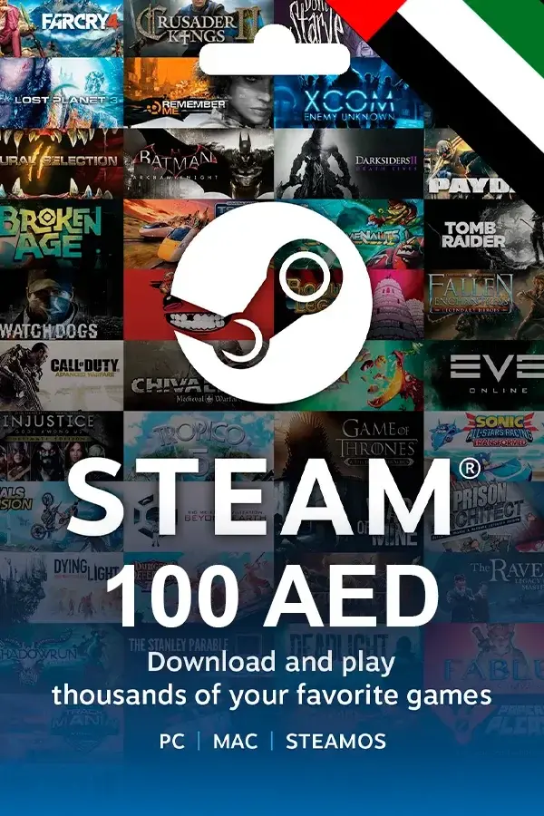 Steam Wallet Gift Card 100 AED (UAE)