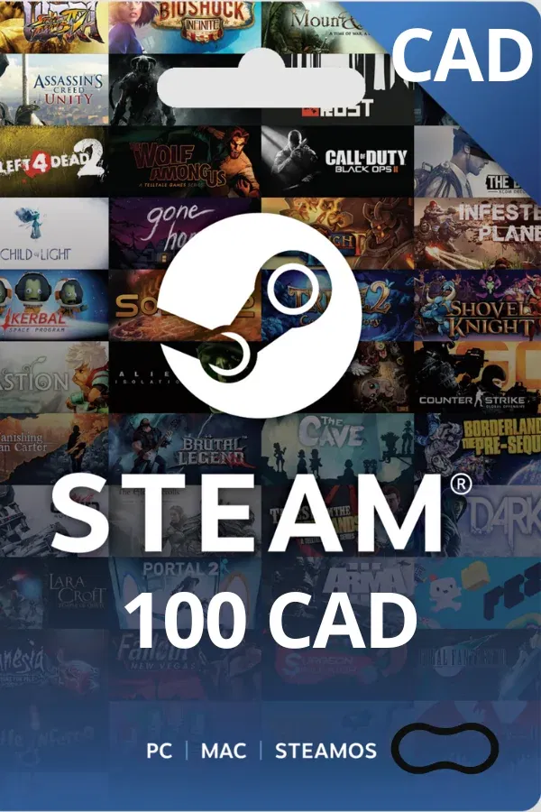 Steam $100 CAD Canada