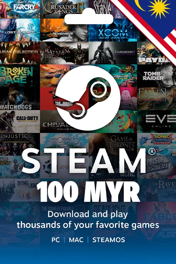 100 MYR Steam Malaysia Wallet Code