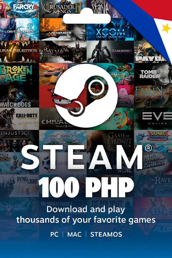 100 PHP Steam Philippines Wallet Code